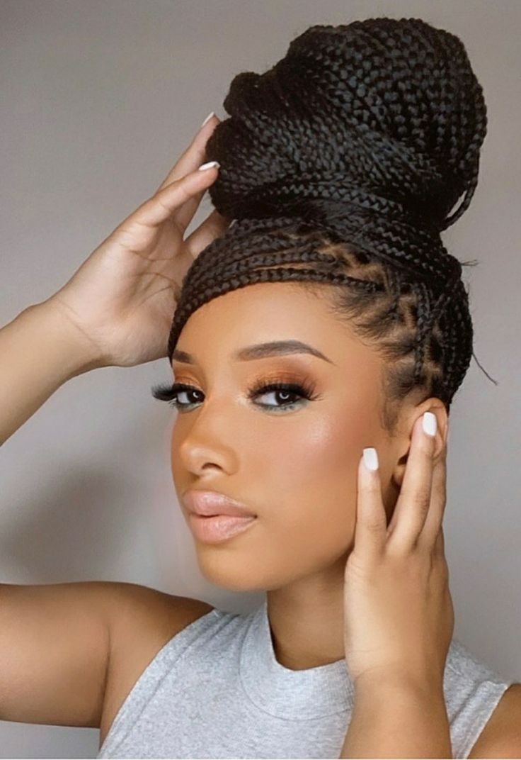 Most Beautiful Trendy Swoop With Knotless Braids African Hairstyles