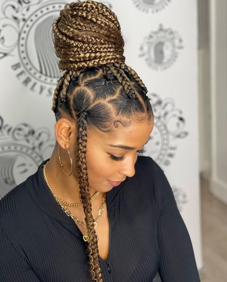 55 + The Best Small Braided Buns Hairstyles For Black Hair » African ...
