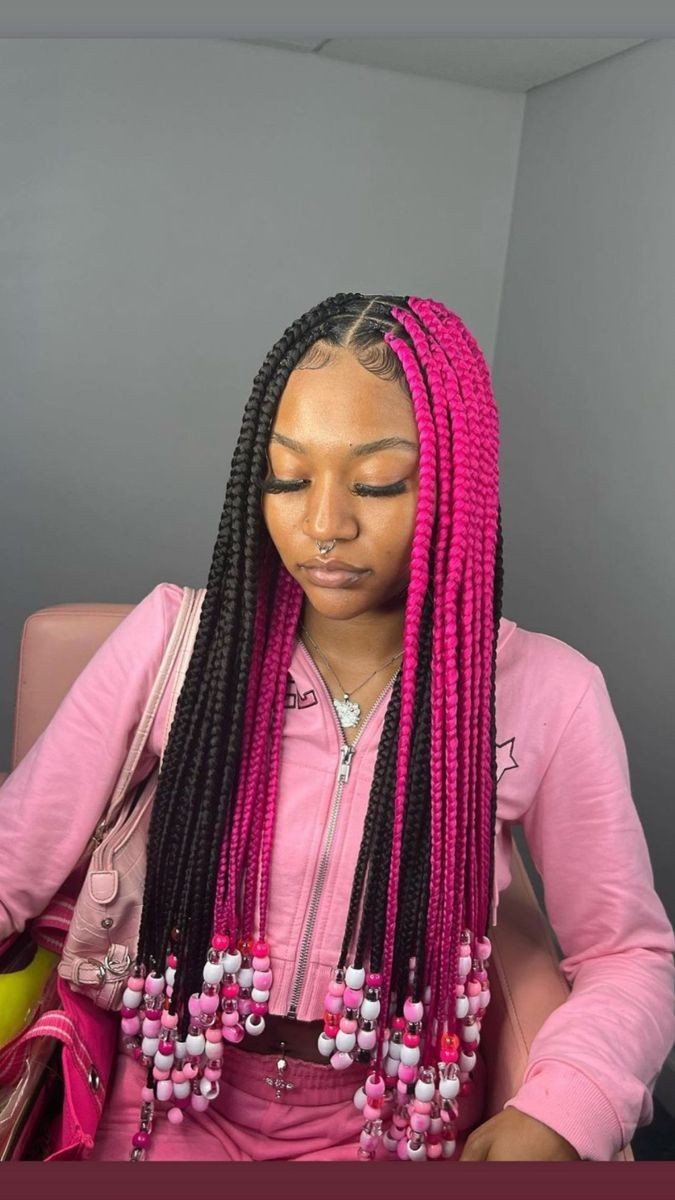 Unique Beautiful African Snoopy Knotless Braids » African Hairstyles