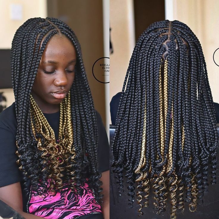 How To Curl the Ends of Knotless Braids » African Hairstyles